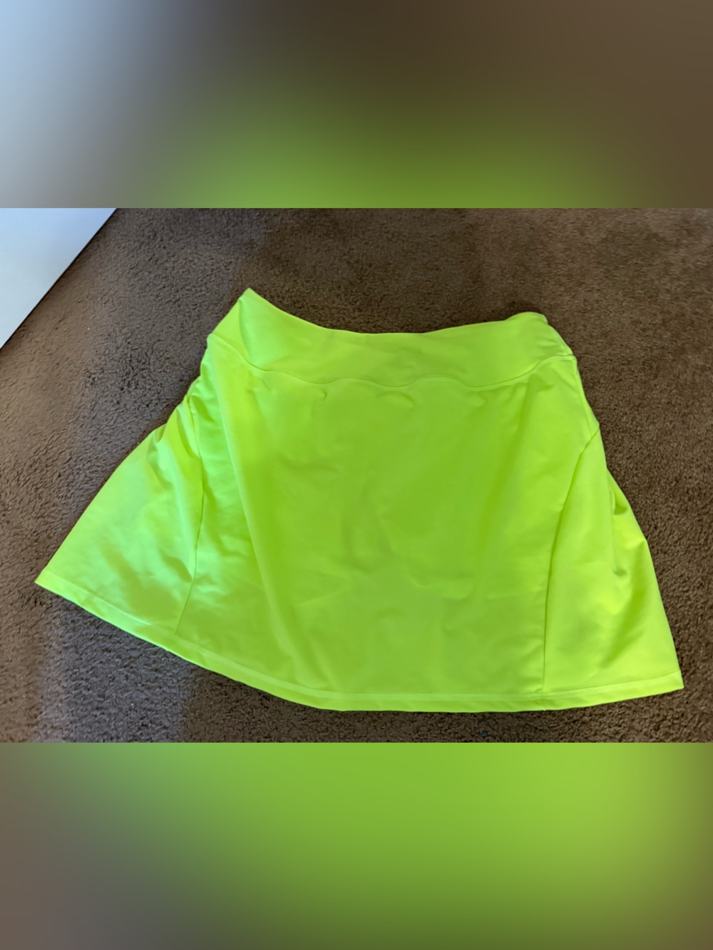 Neon Yellow Athletic Skort